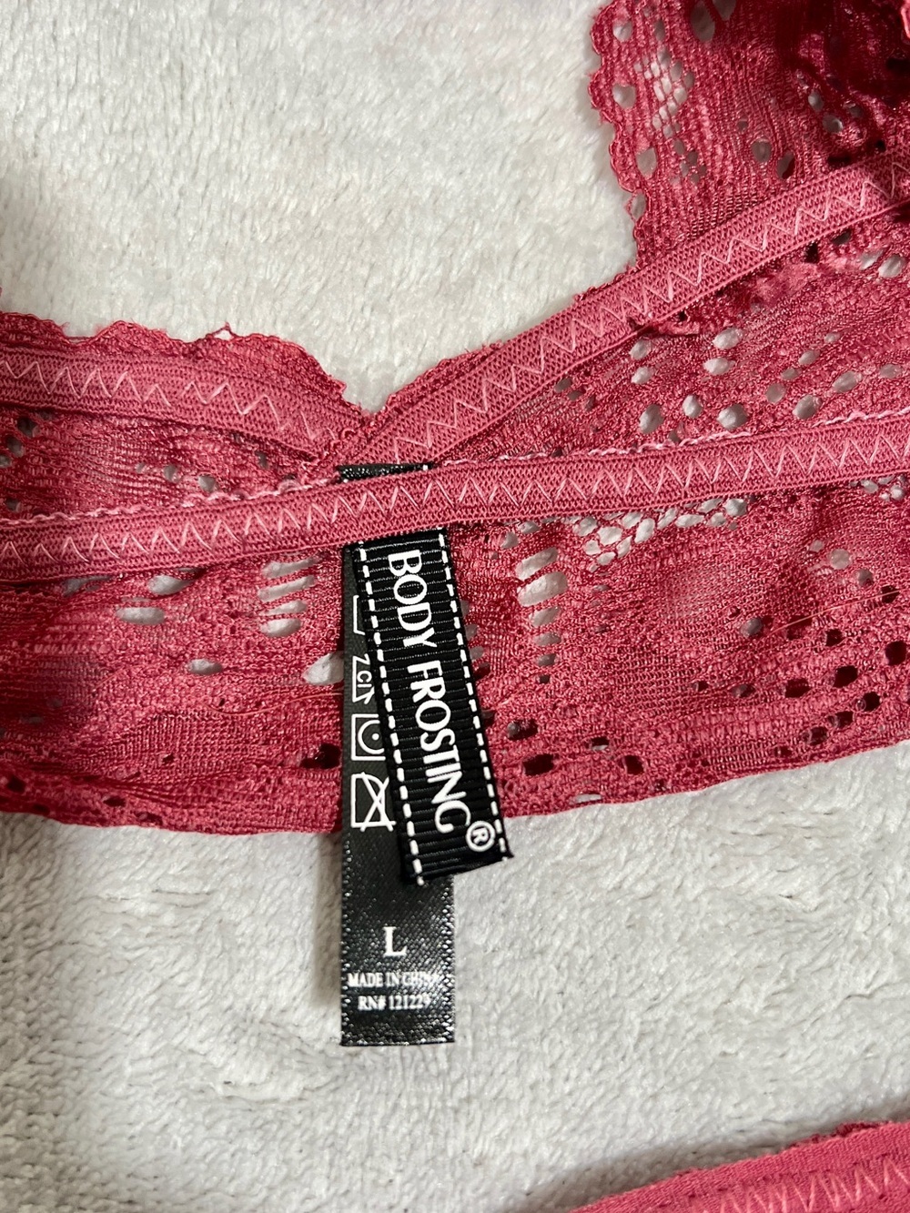 Charlotte Russe Lace Bralette & Lace Bikini Set L - XL - Picture 7 of 9
